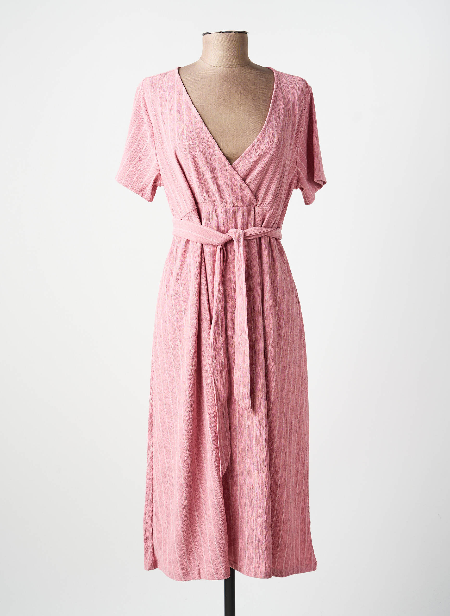 Robe mi-longue rose SUPERMOM femme