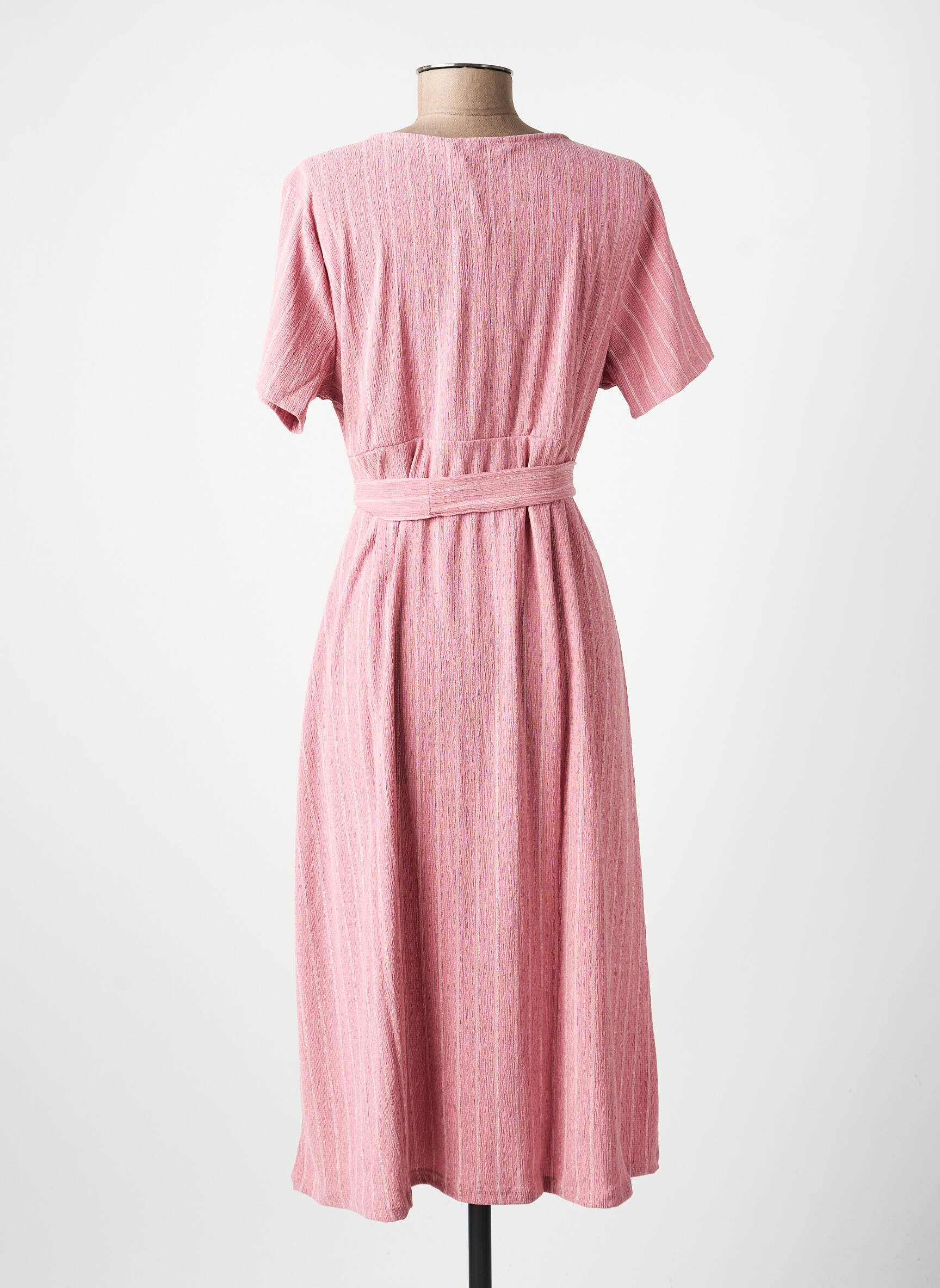 Robe mi-longue rose SUPERMOM femme
