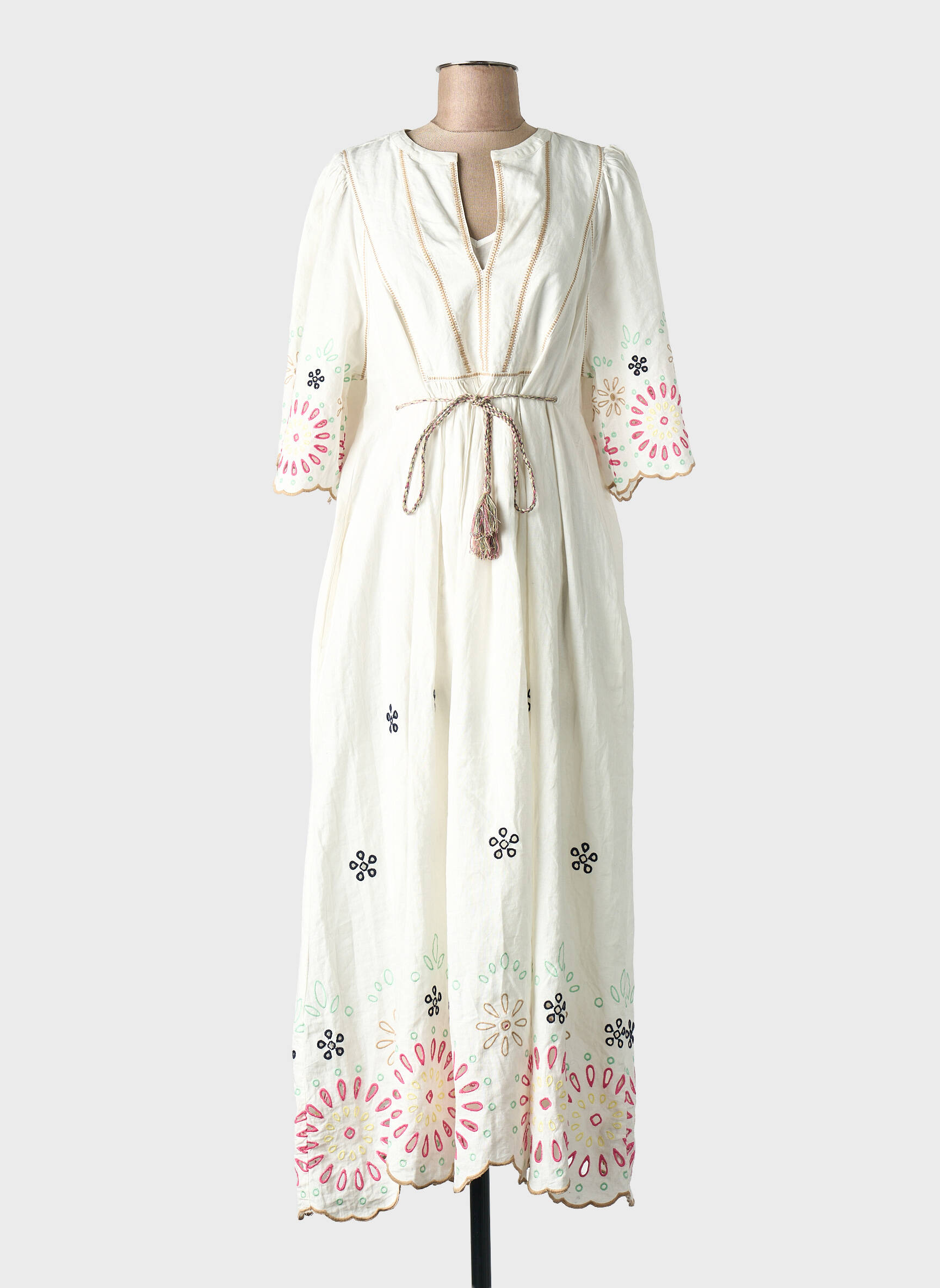 Robe longue beige SCOTCH & SODA femme