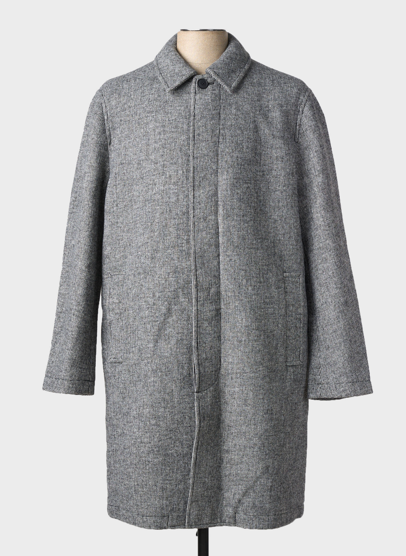 Manteau long noir MINIMUM homme