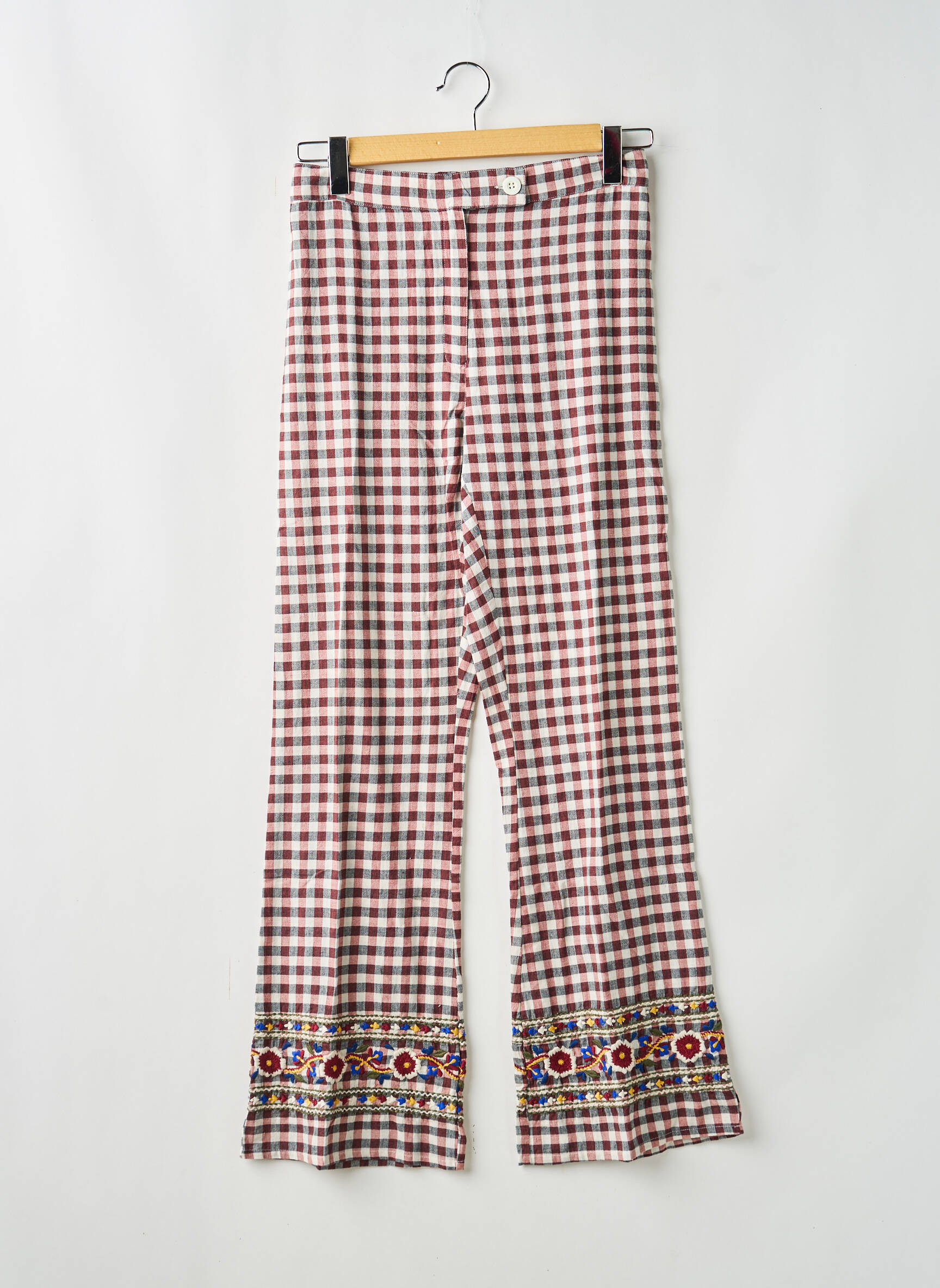 Pantalon droit marron V.DE.VINSTER femme