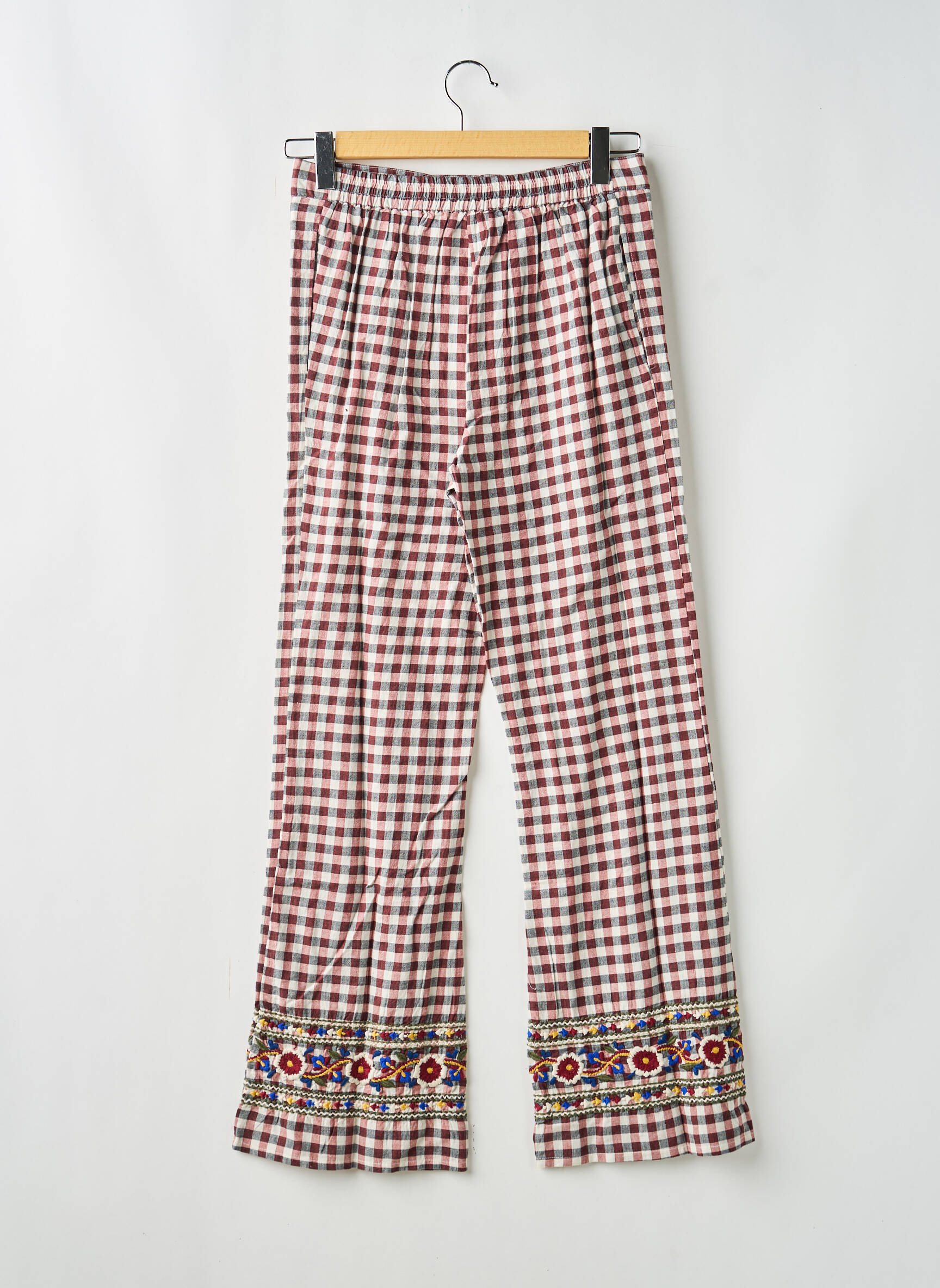 Pantalon droit marron V.DE.VINSTER femme