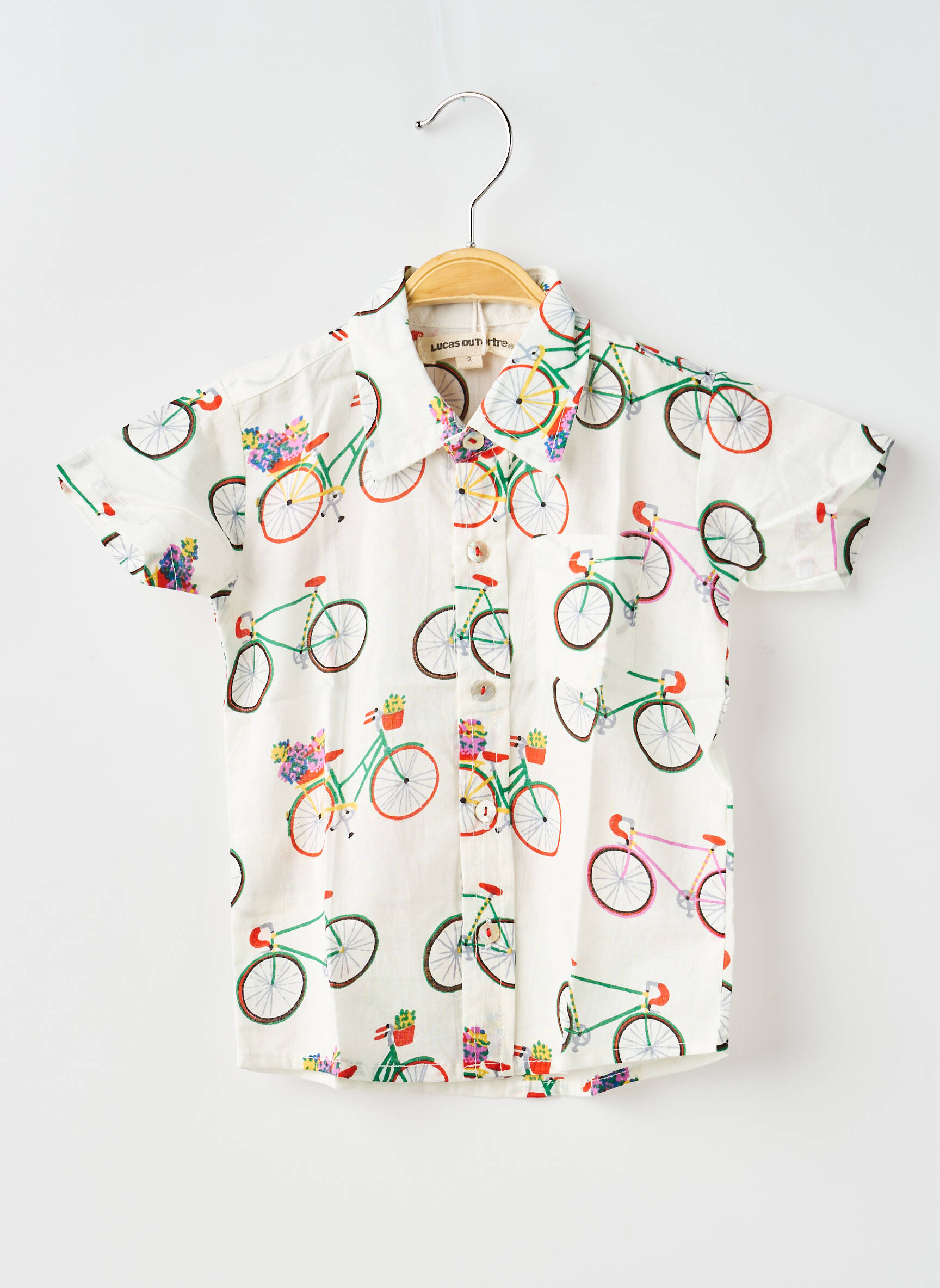 Chemise manches courtes multicolore LUCAS DU TERTRE garçon