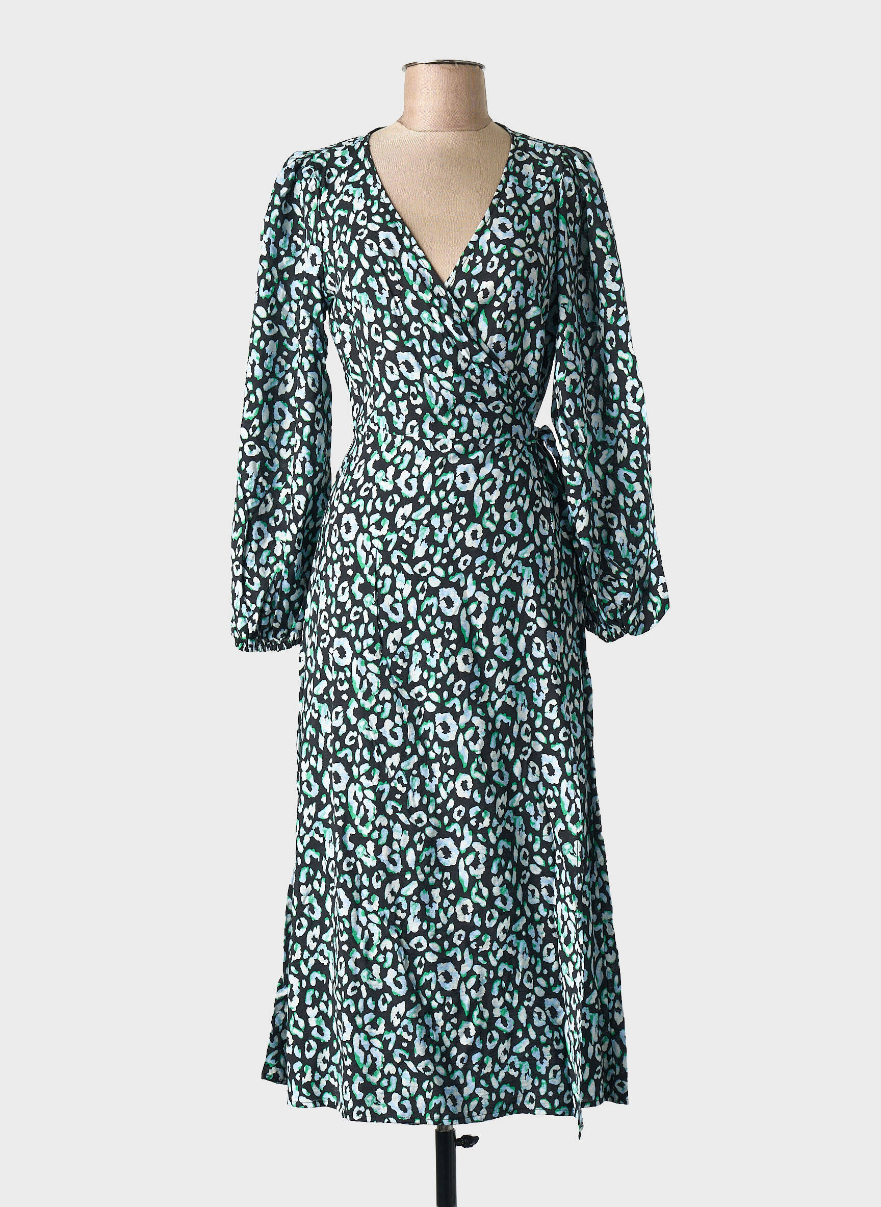 Robe mi-longue noir OBJECT femme