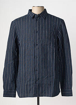 Chemise manches longues bleu KNOWLEDGE COTTON APPAREL homme