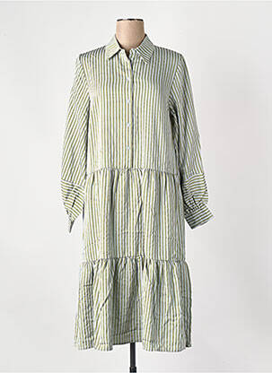 Robe mi-longue vert MSCH COPENHAGEN femme