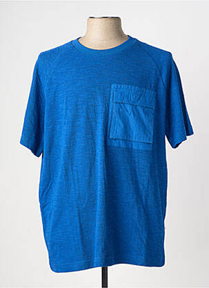 T-shirt bleu KNOWLEDGE COTTON APPAREL homme