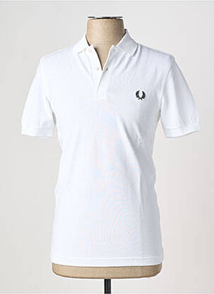 Polo blanc FRED PERRY homme