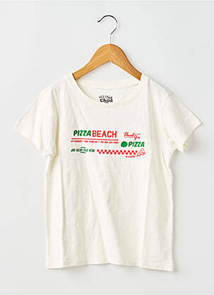 T-shirt blanc SUNCHILD fille