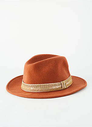 Chapeau orange MARADJI femme