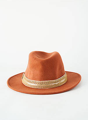 Chapeau orange MARADJI femme