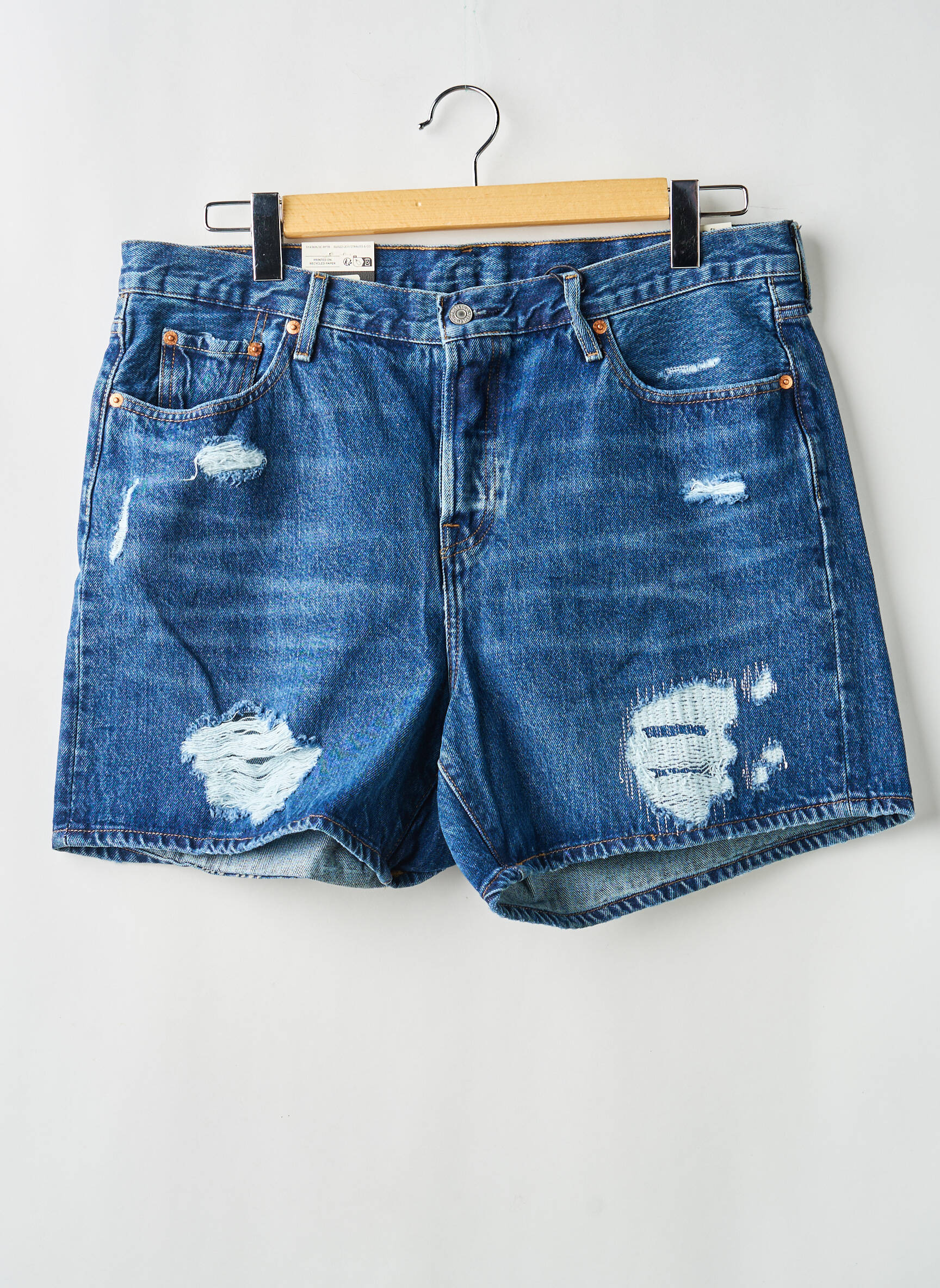 Short bleu LEVI'S femme