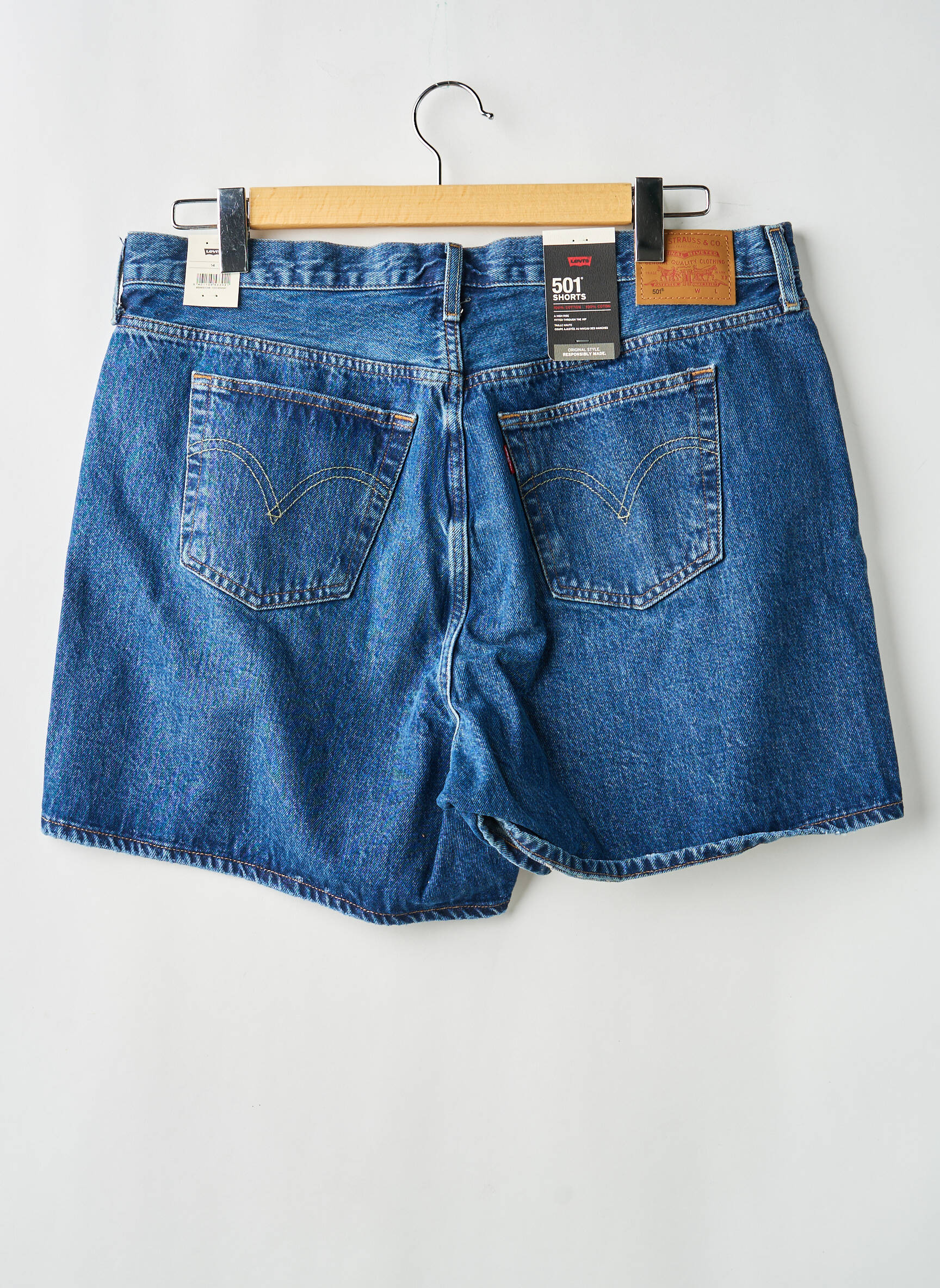 Short bleu LEVI'S femme