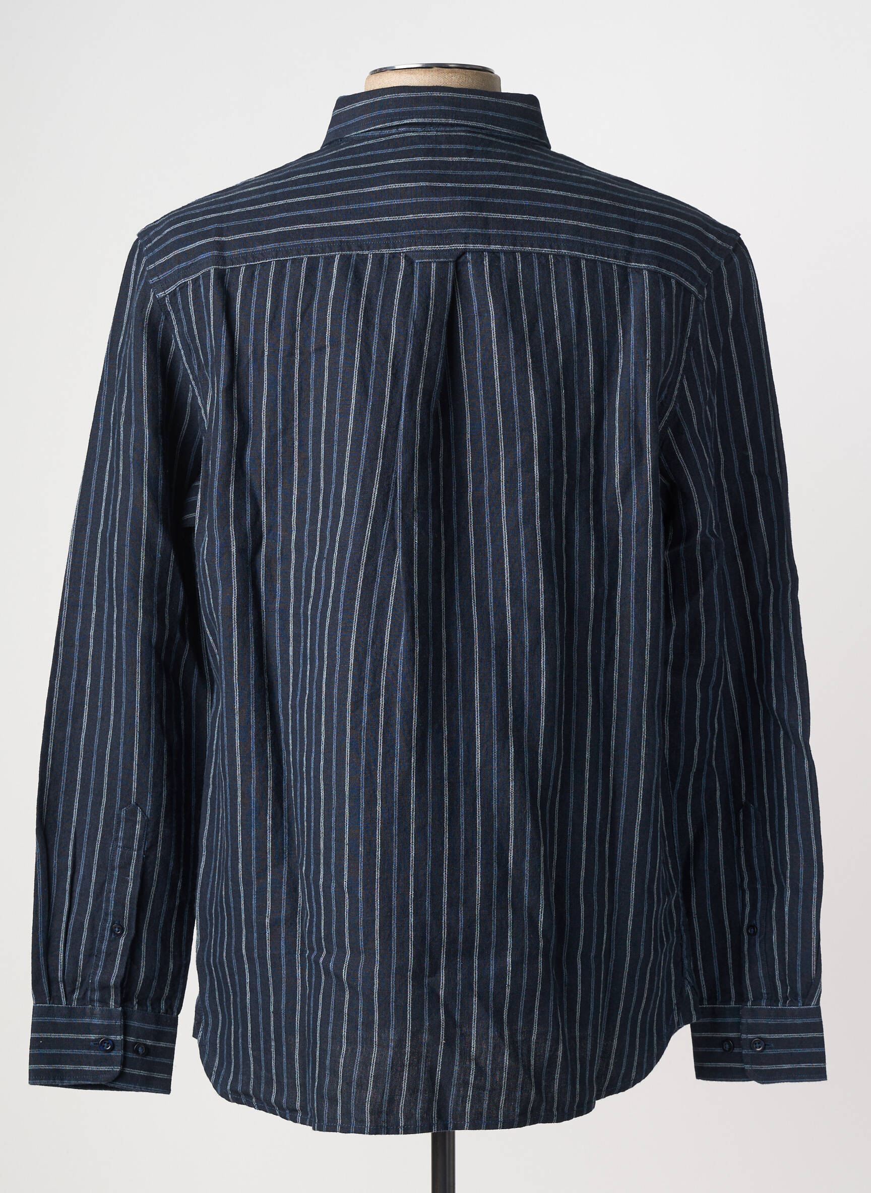 Chemise manches longues bleu KNOWLEDGE COTTON APPAREL homme