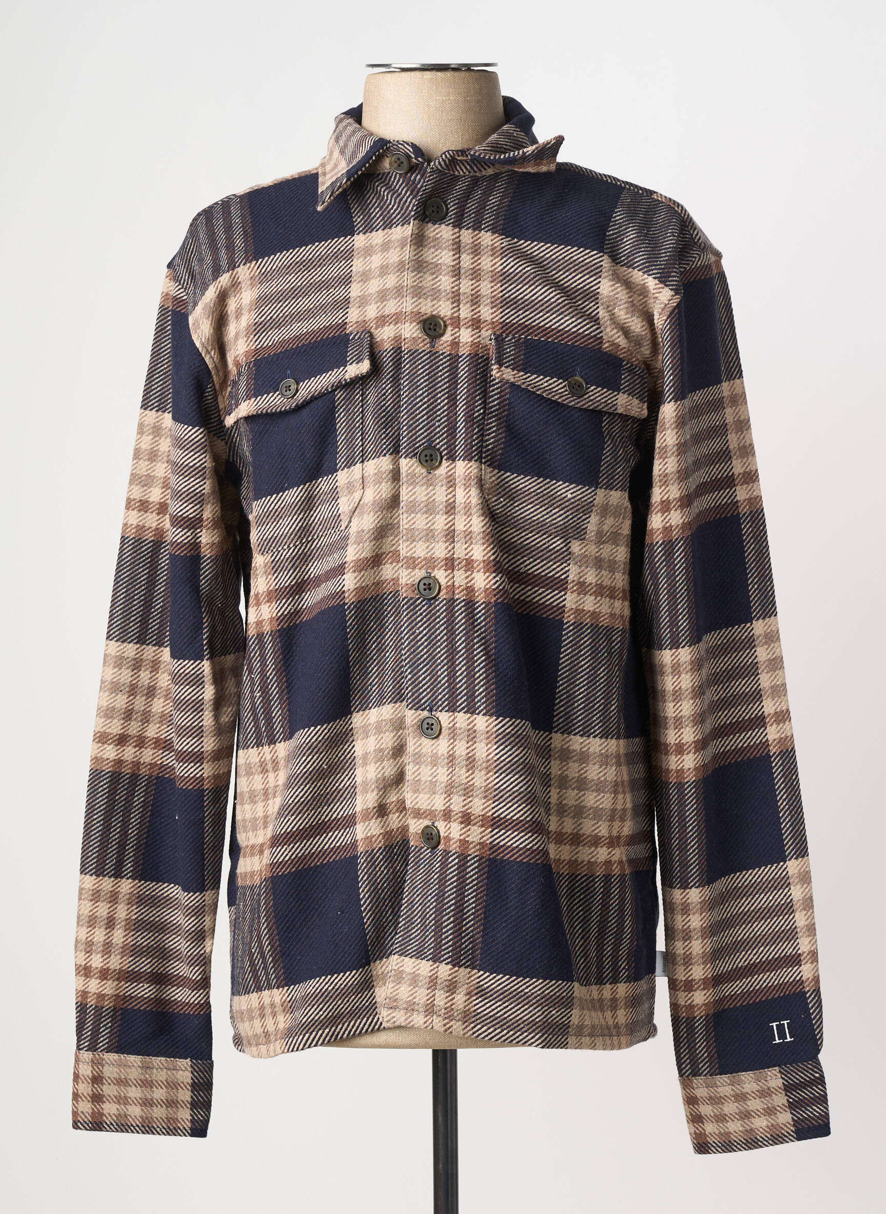 Chemise manches longues bleu LES DEUX homme