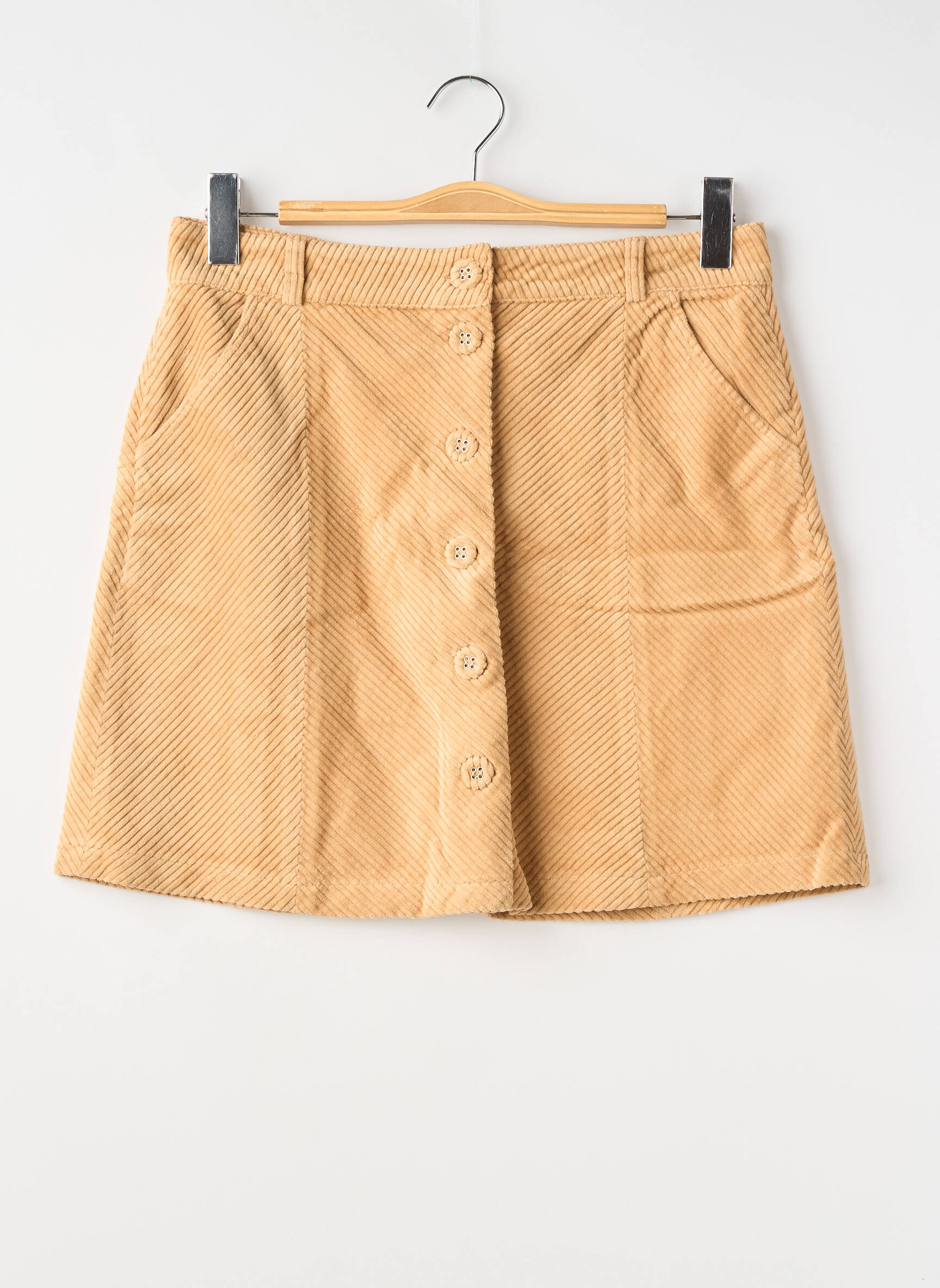 Jupe courte beige EMILE ET IDA femme