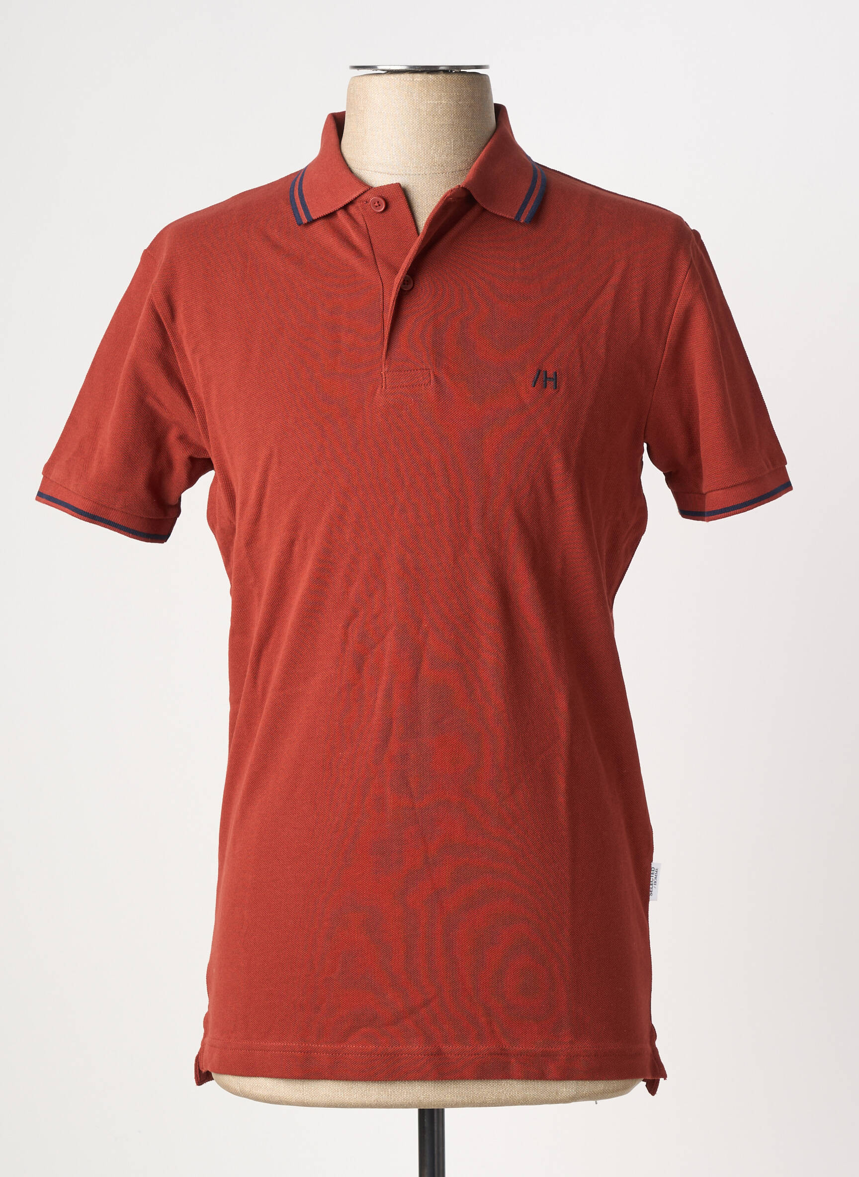 Polo marron SELECTED homme