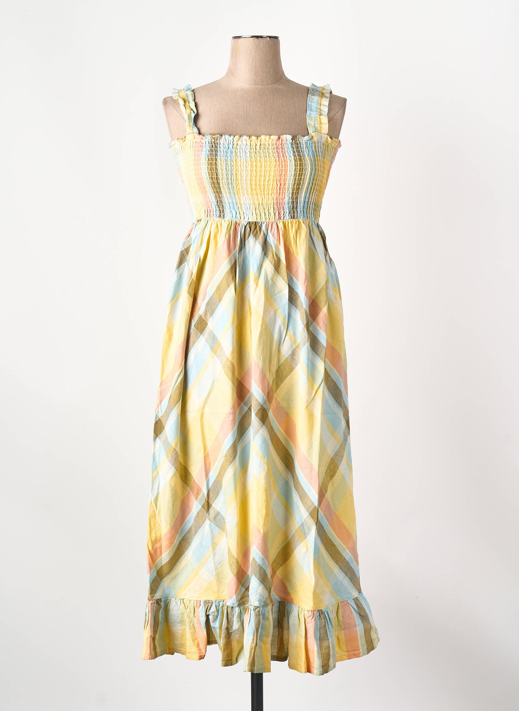 Robe mi-longue multicolore THE NEW SOCIETY femme