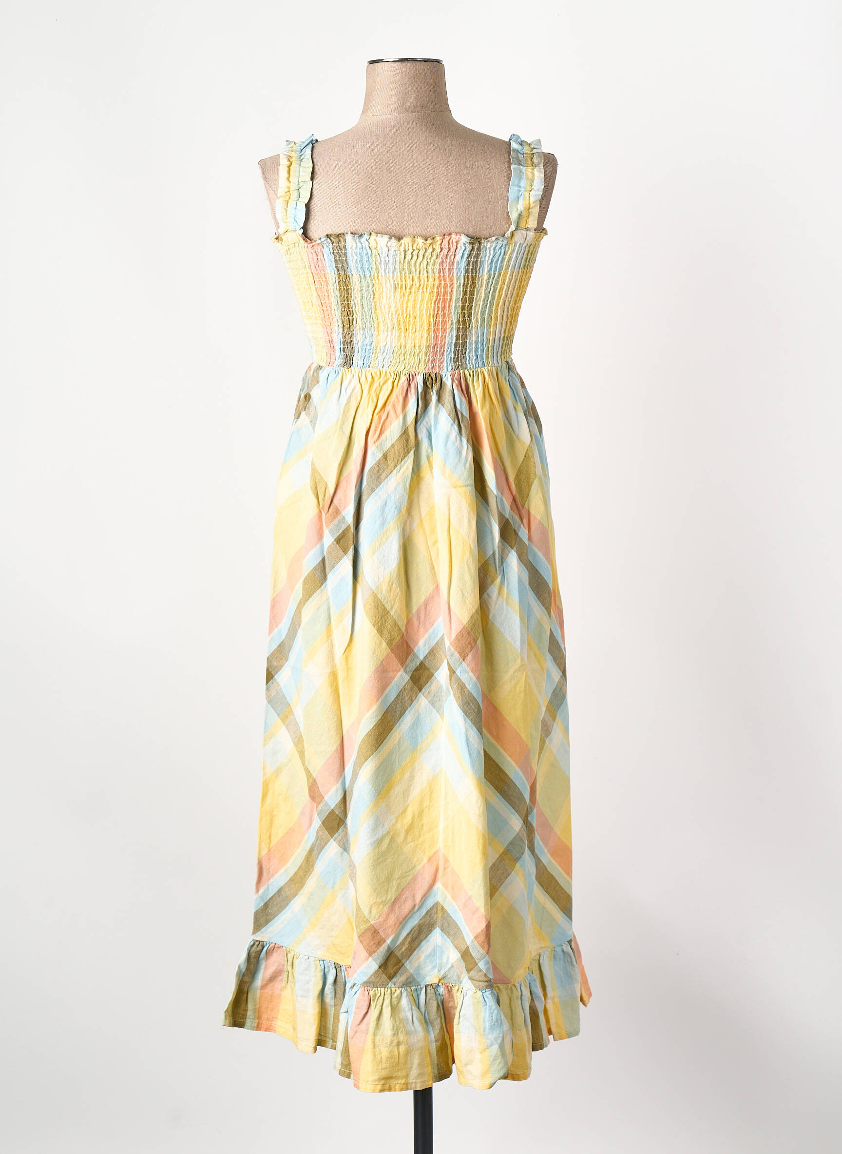 Robe mi-longue multicolore THE NEW SOCIETY femme