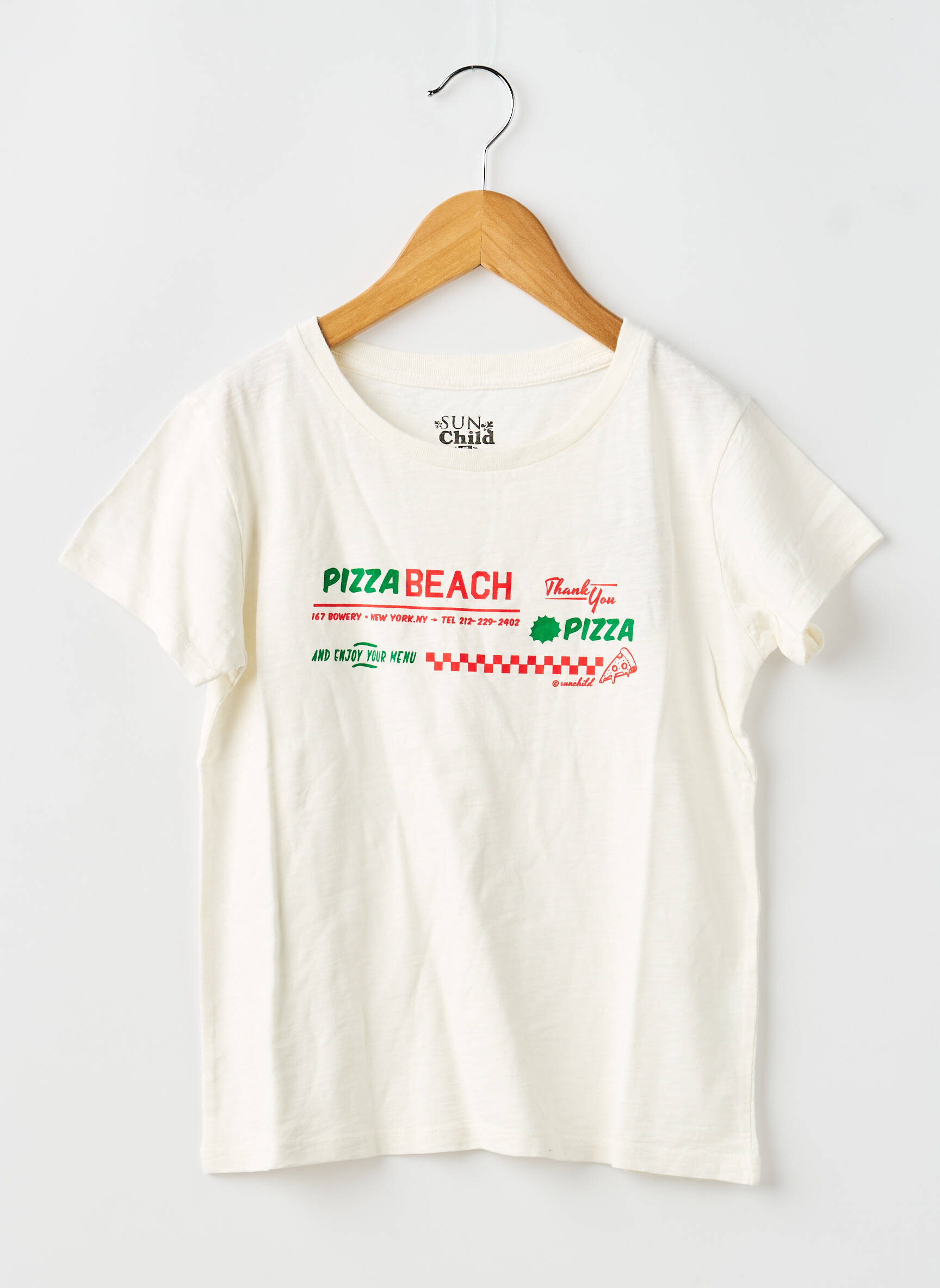 T-shirt blanc SUNCHILD fille