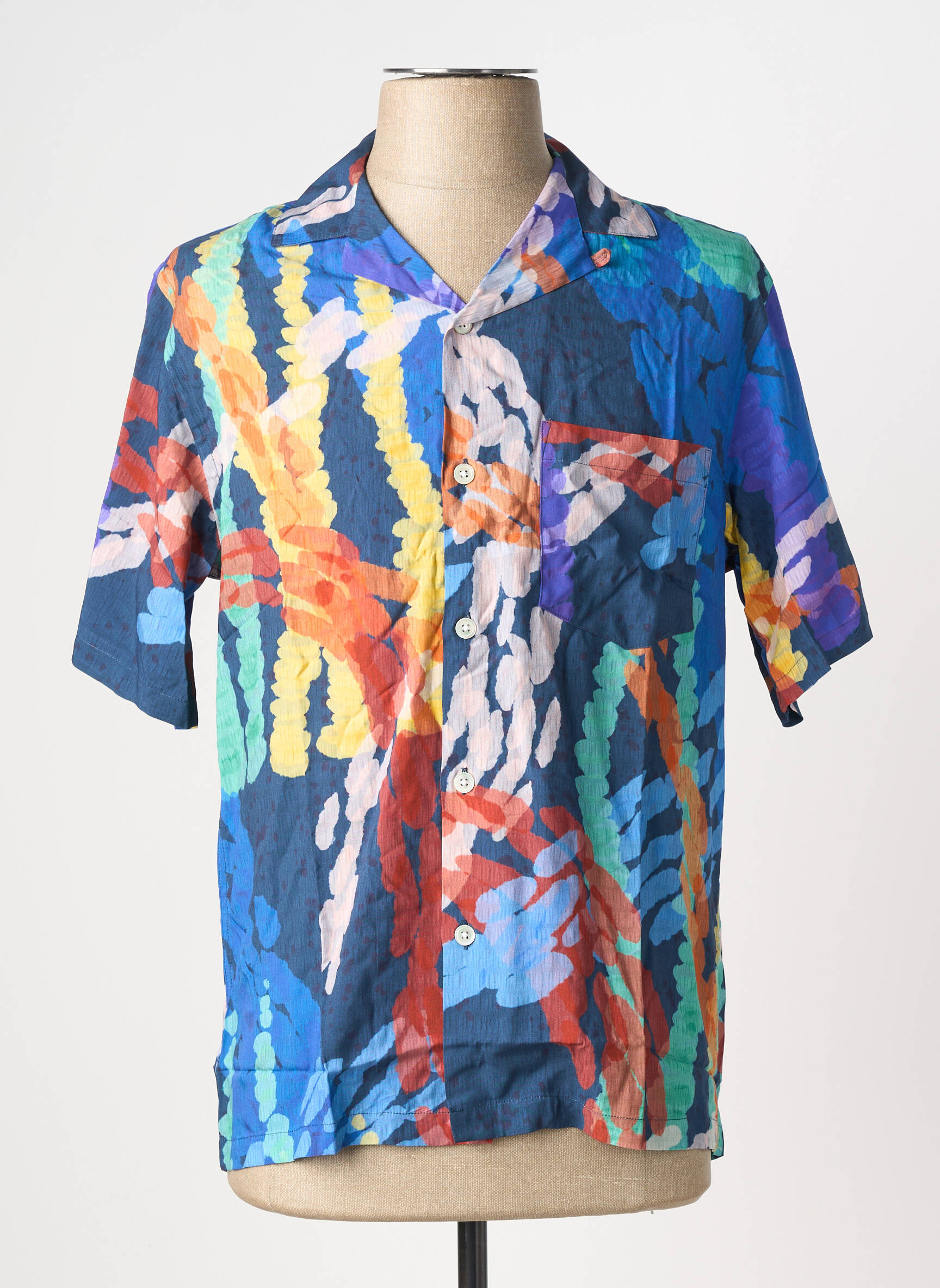 Chemise manches courtes multicolore PORTUGUESE FLANNEL homme