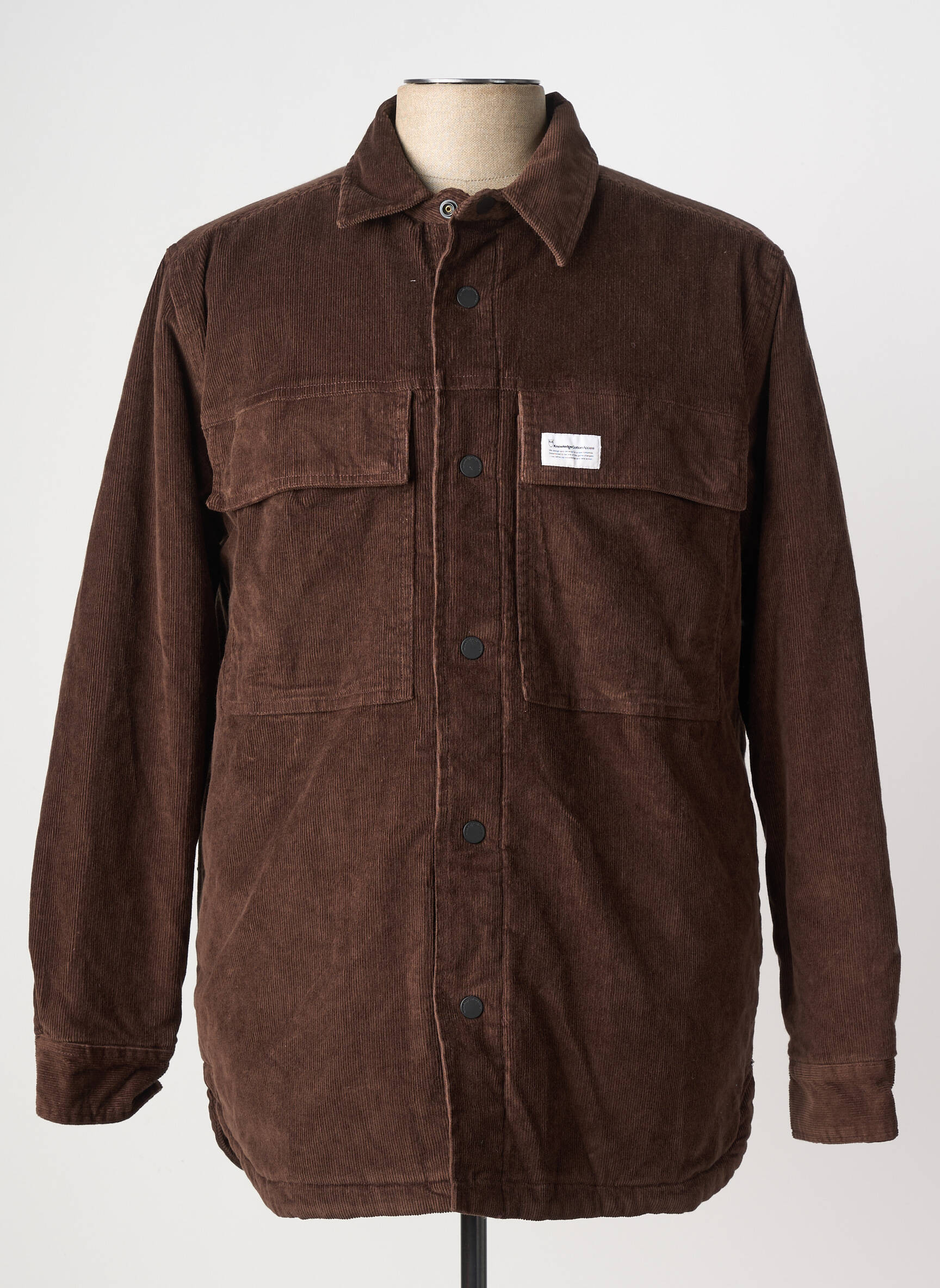Veste casual marron KNOWLEDGE COTTON APPAREL homme