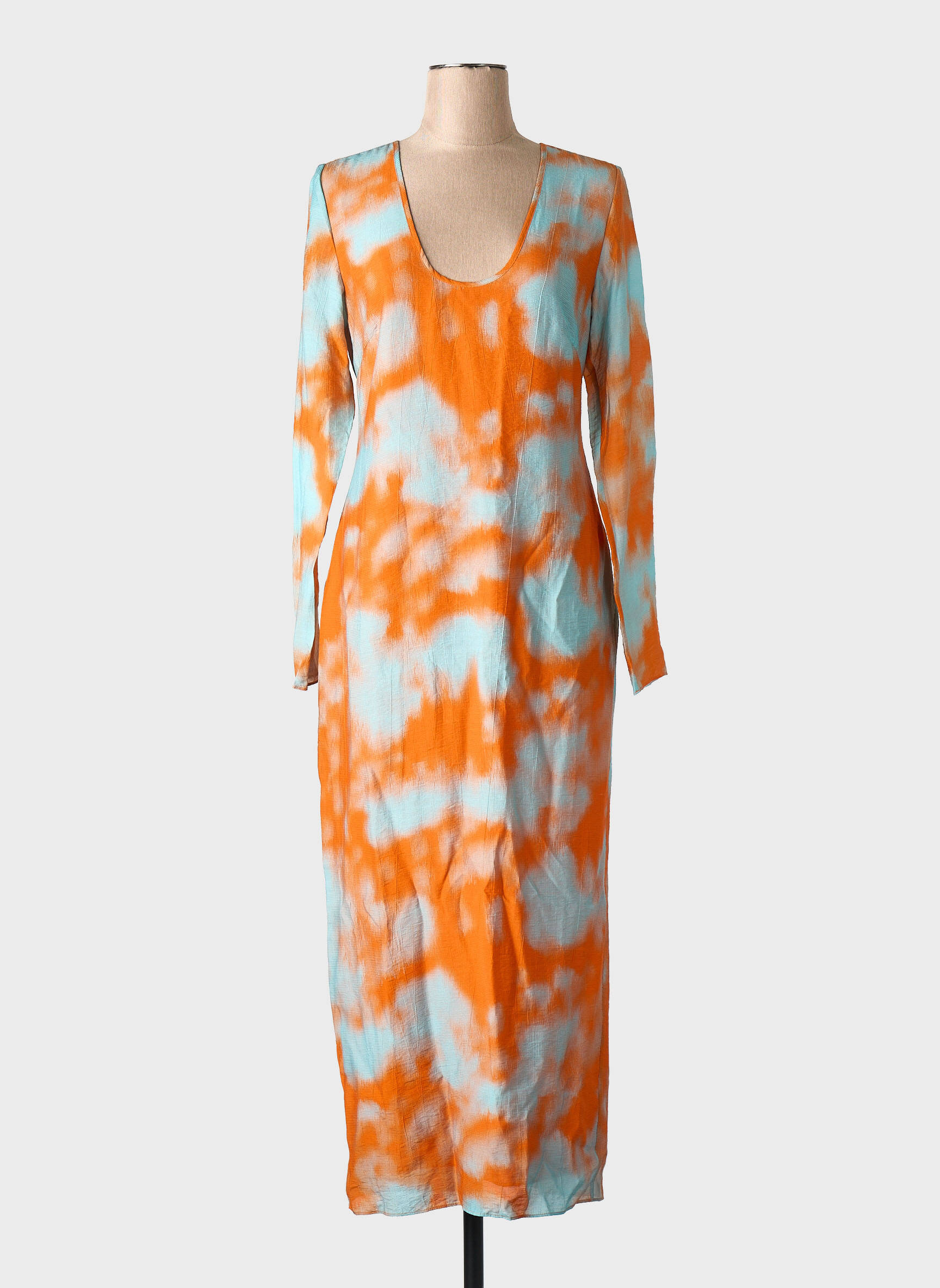 Robe longue orange SAMSOE & SAMSOE femme