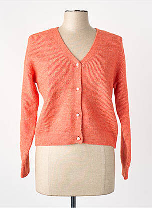 Gilet manches longues orange VILA femme