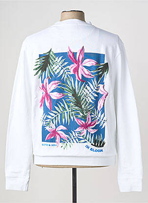 Sweat-shirt blanc SCOTCH & SODA homme
