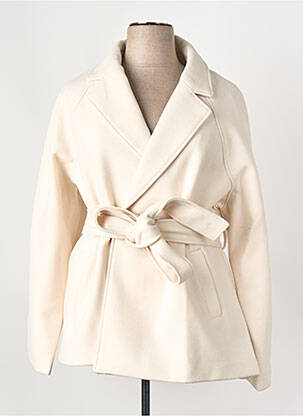 Manteau long blanc GINA TRICOT femme