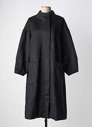 Manteau long noir MAT FASHION femme
