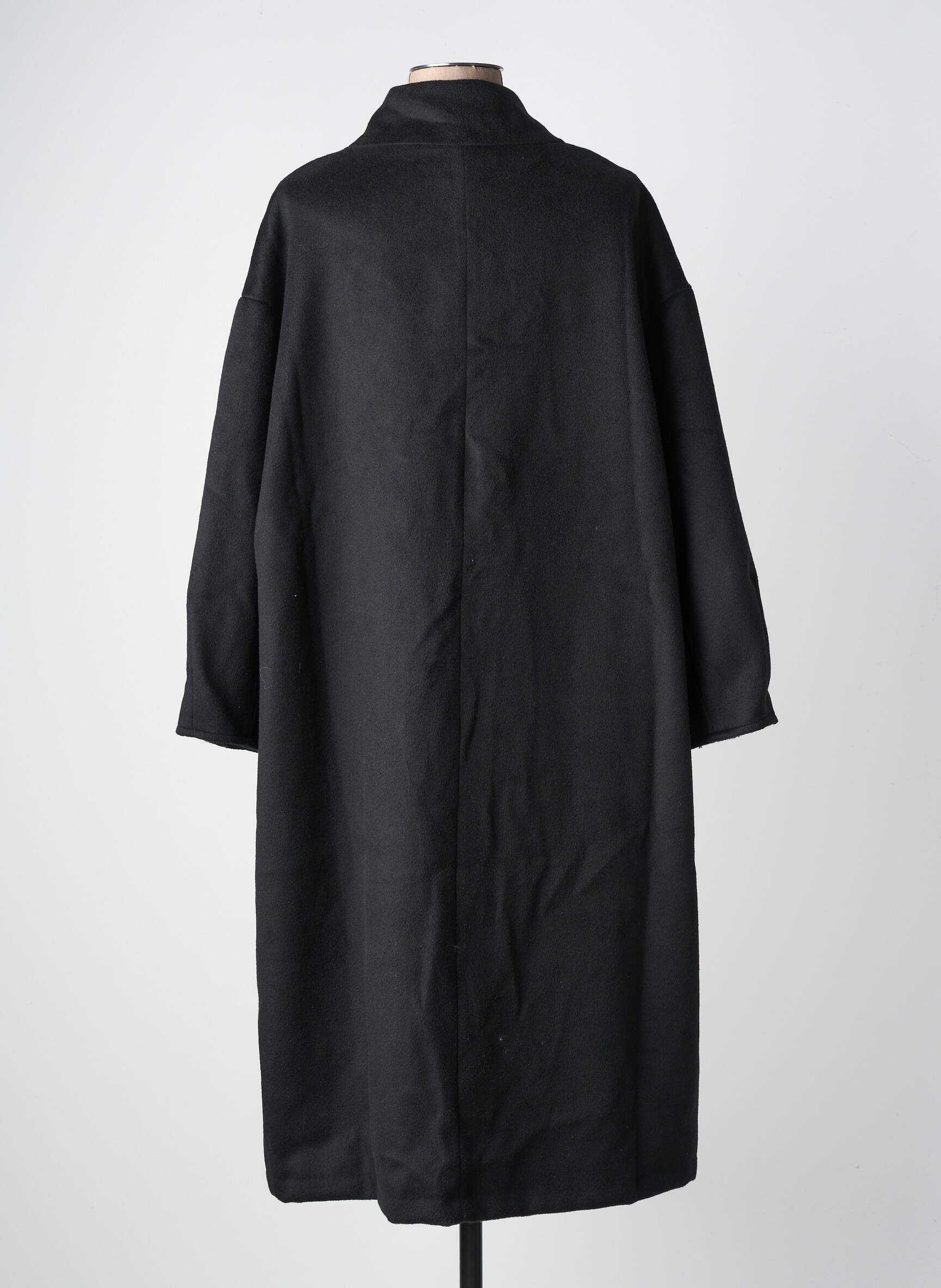 Manteau long noir MAT FASHION femme