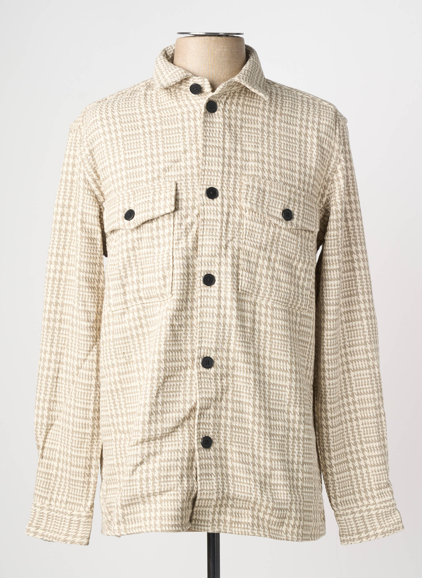 Chemise manches longues kaki MINIMUM homme
