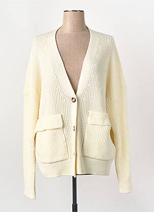 Gilet manches longues beige BELLE PIÈCE femme