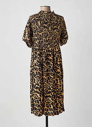 Robe mi-longue marron SUPERMOM femme