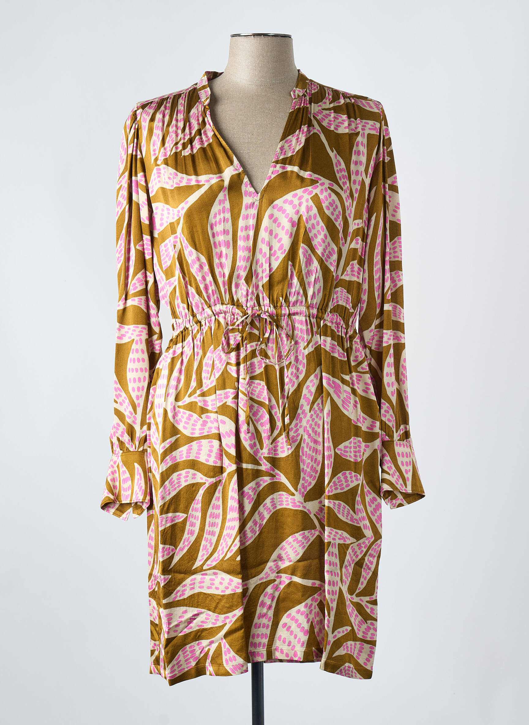 Robe courte marron HARTFORD femme