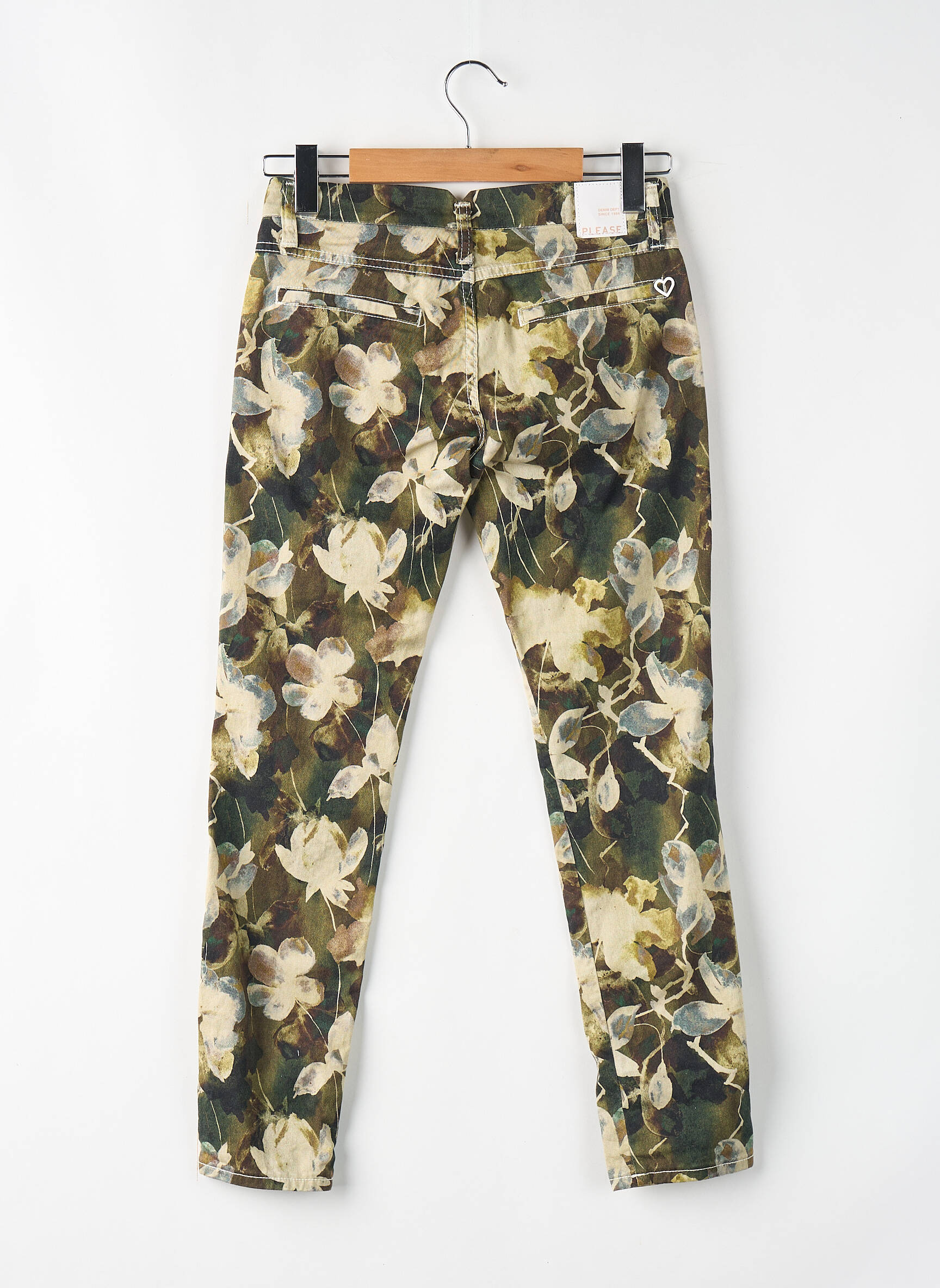 Pantalon slim beige PLEASE femme