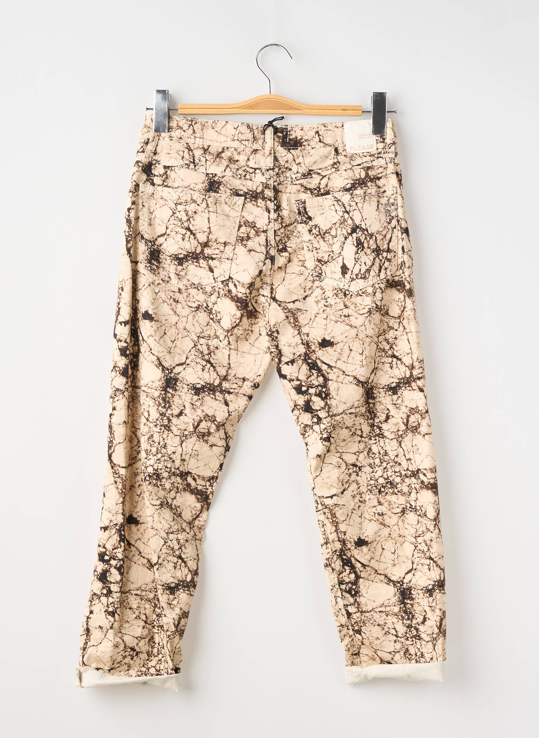 Pantalon droit beige PLEASE femme