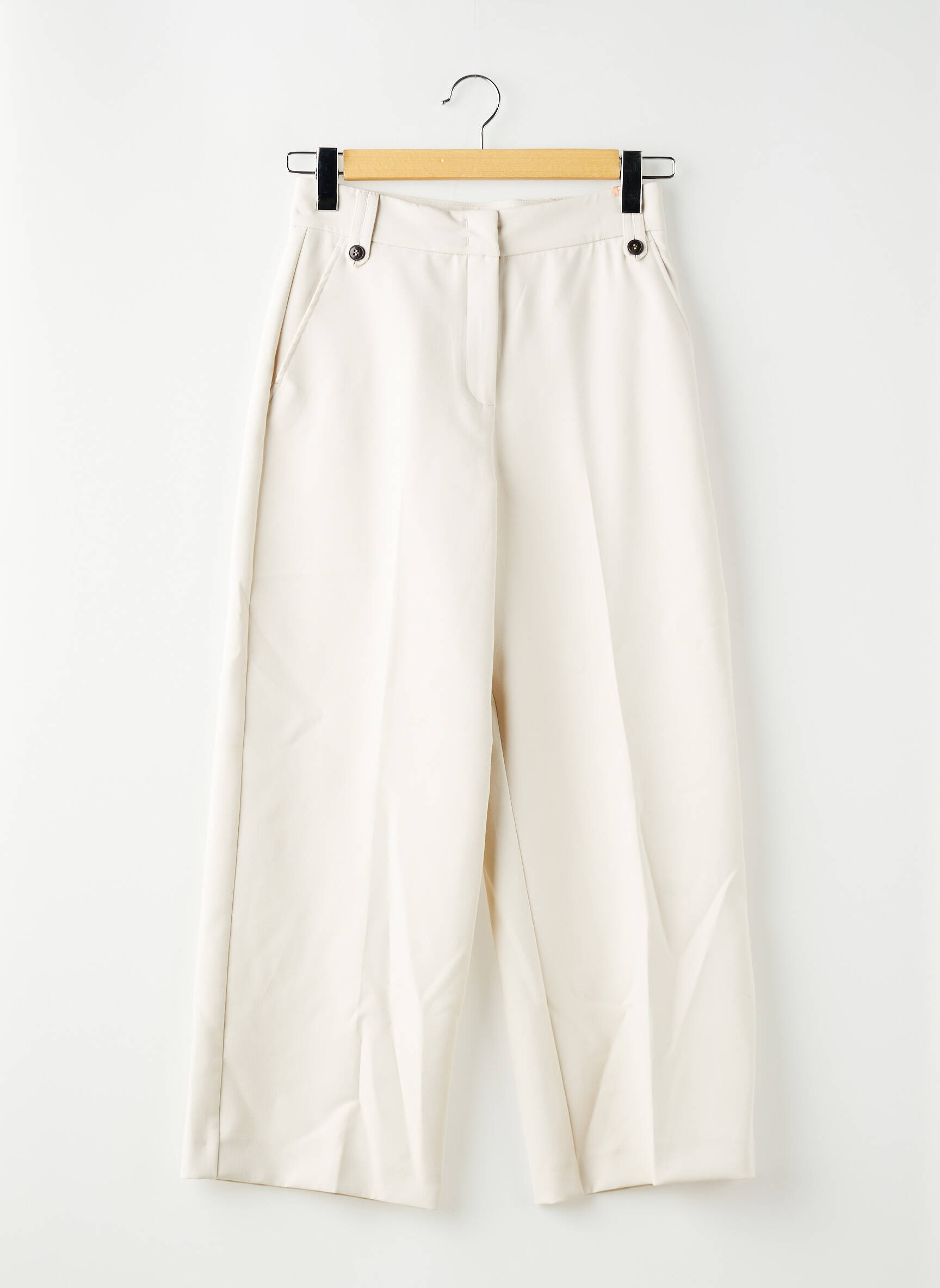 Pantalon droit blanc MAX&CO. femme