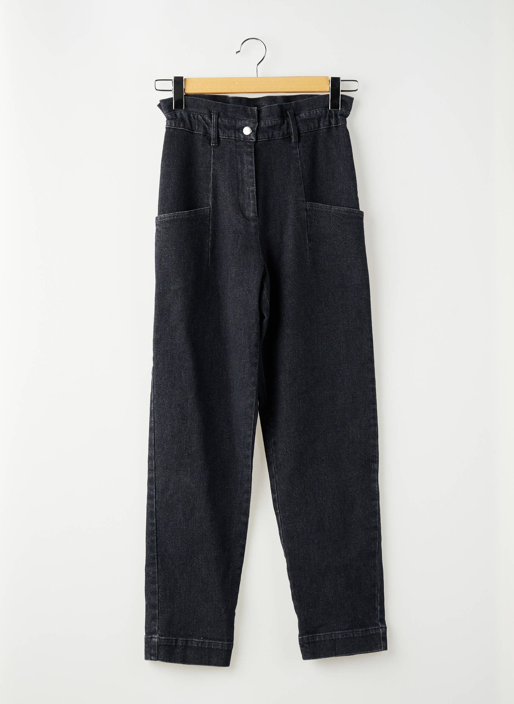 Jeans coupe droite noir COLLECTORS CLUB femme
