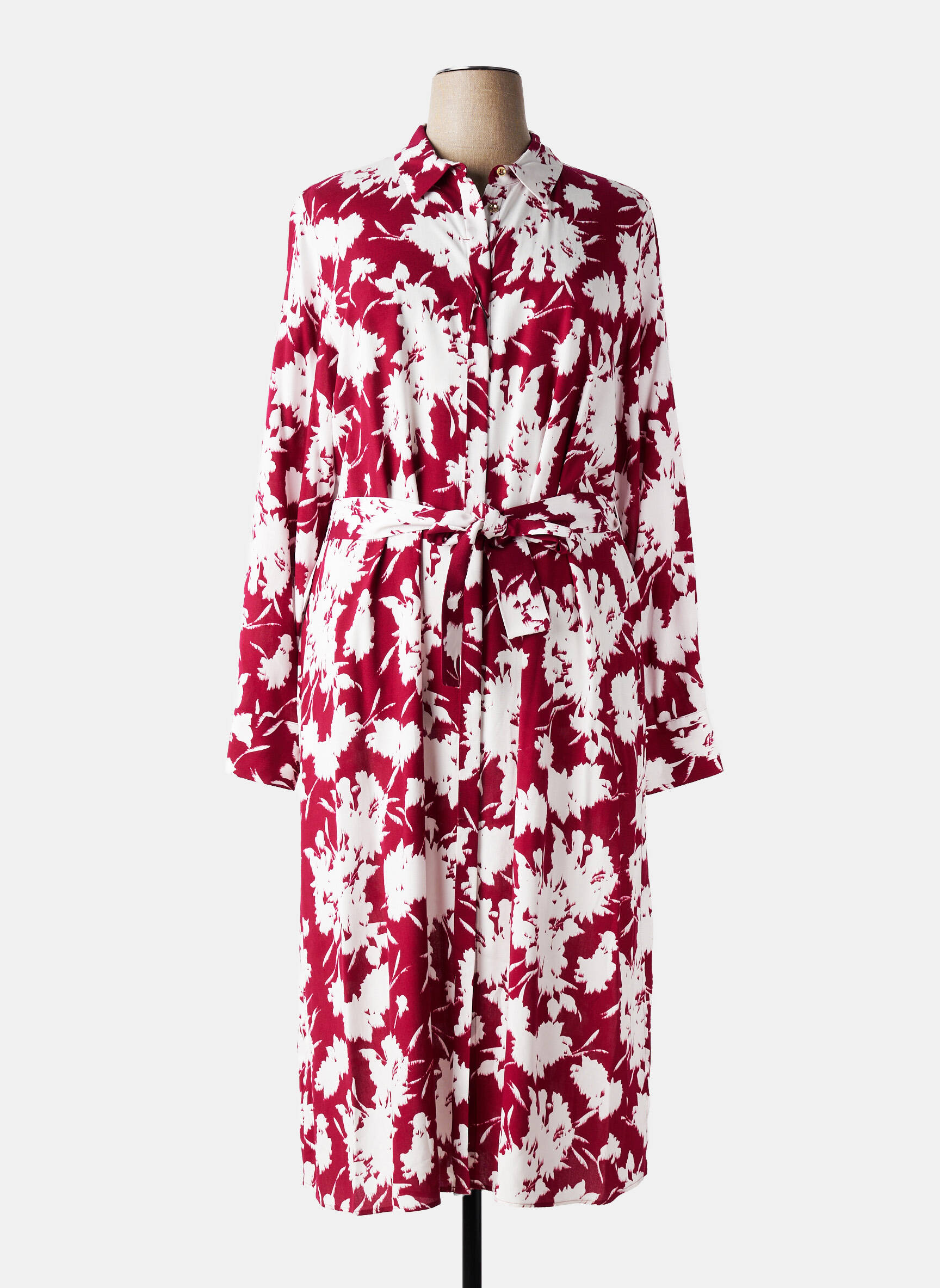 Robe mi-longue rouge PERSONA BY MARINA RINALDI femme