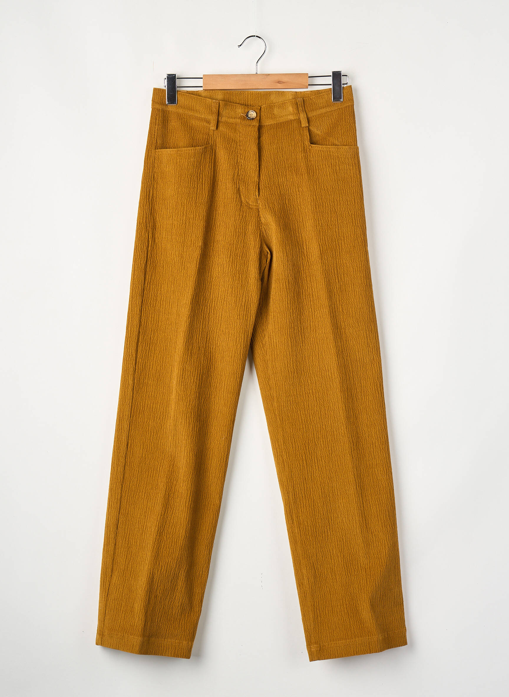 Pantalon droit beige MOMONI femme