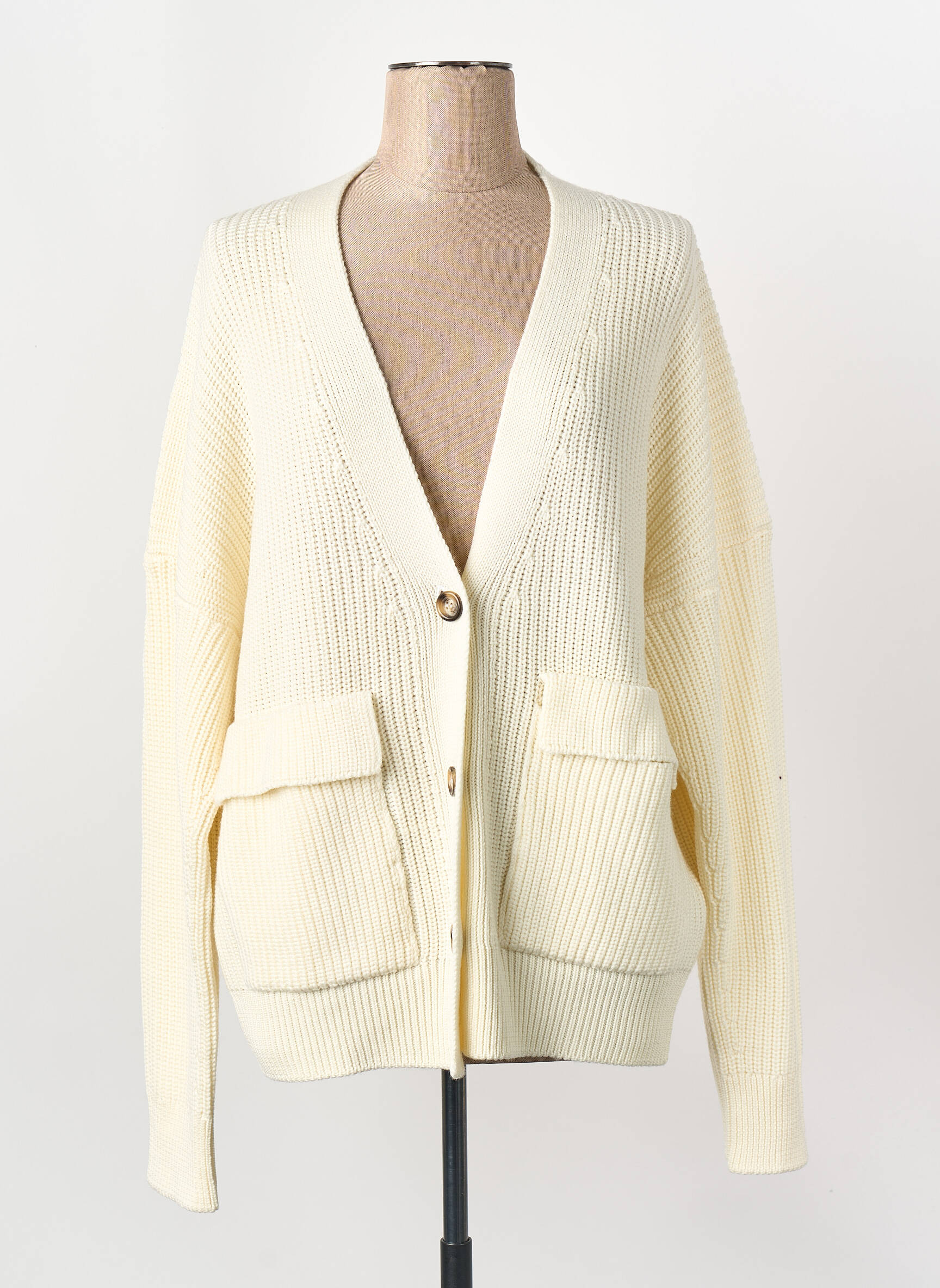Gilet manches longues beige BELLE PIÈCE femme