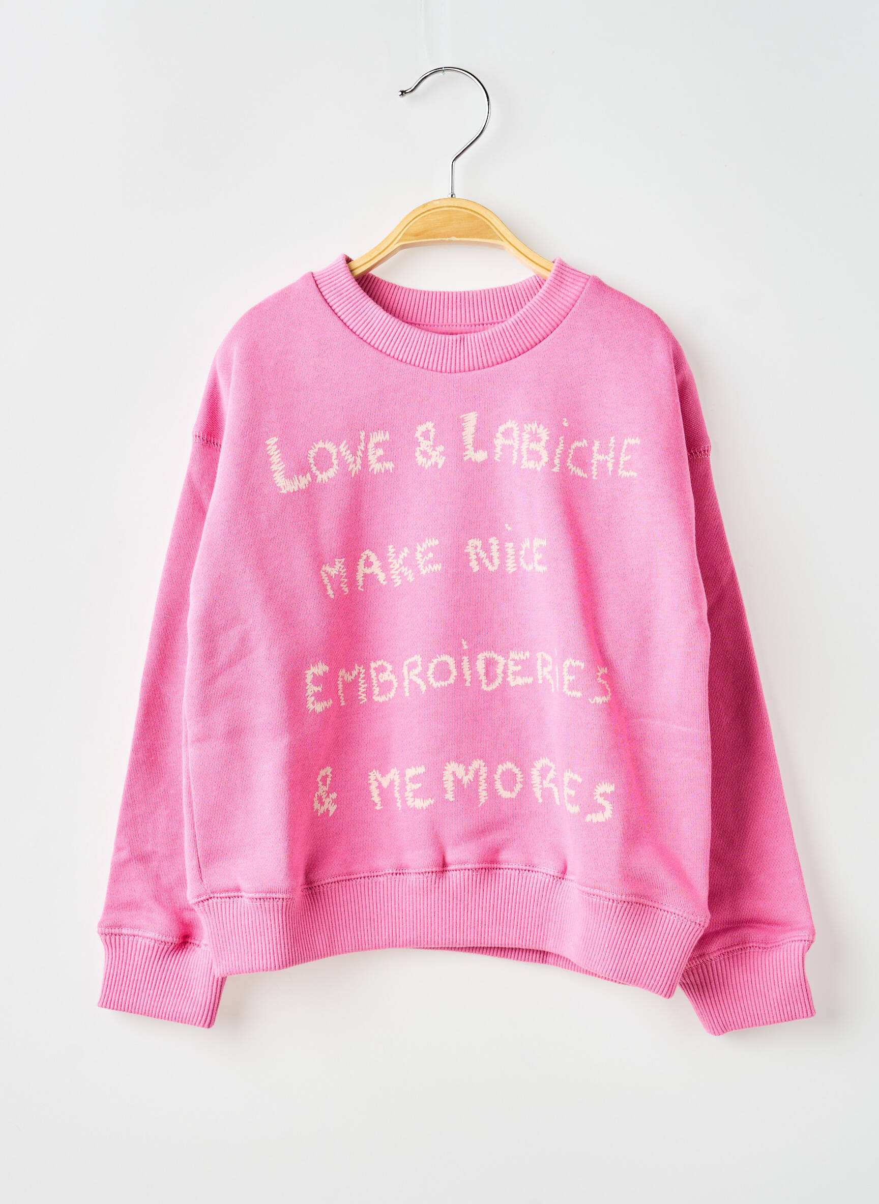Sweat-shirt rose MAISON LABICHE fille