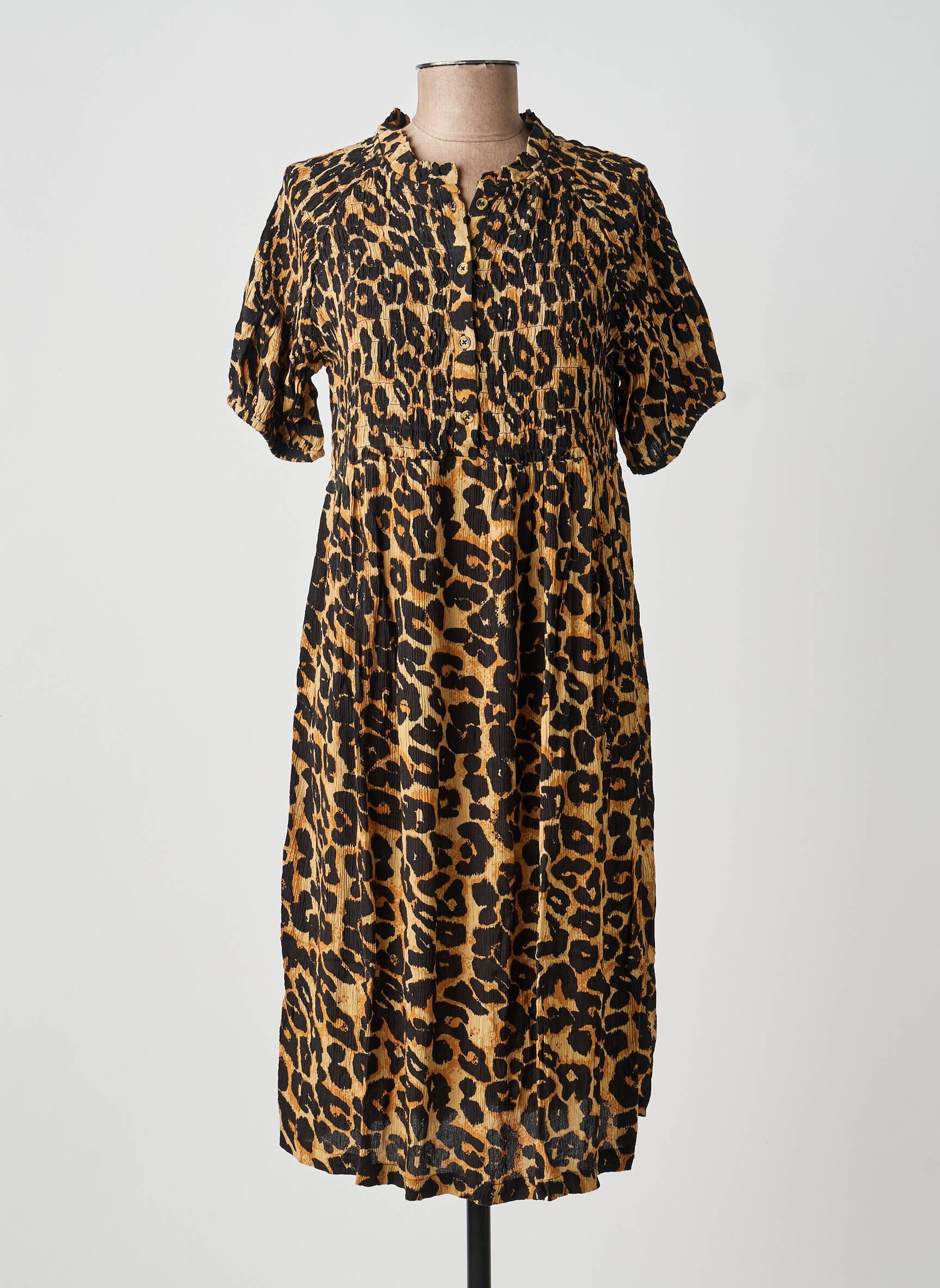 Robe mi-longue marron SUPERMOM femme