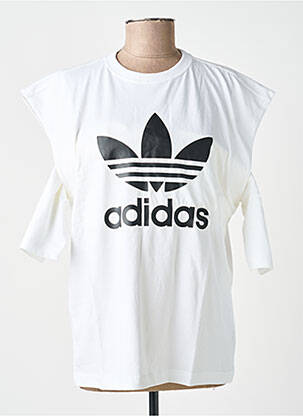 T-shirt blanc ADIDAS femme