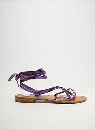 Sandales/nu pieds violet COULEUR POURPRE femme