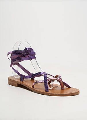 Sandales/nu pieds violet COULEUR POURPRE femme