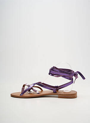 Sandales/nu pieds violet COULEUR POURPRE femme