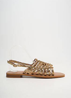Sandales/nu pieds or COULEUR POURPRE femme
